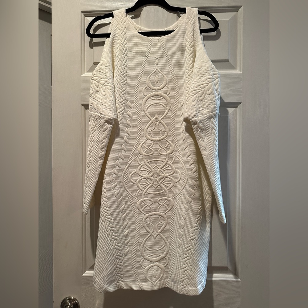 Amanda Uprichard White Long Sleeve Dress - Picture 3 of 7